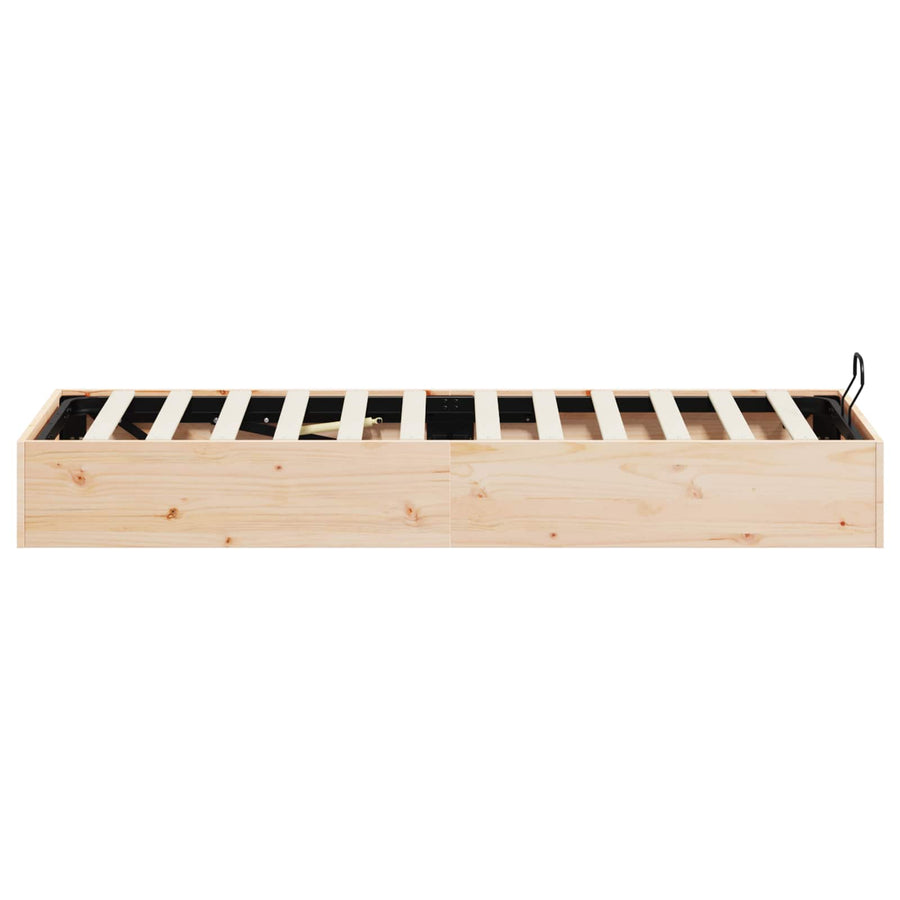 Ottoman Bedframe met Opslag 2 pcs Naturel 70 x 190 cm