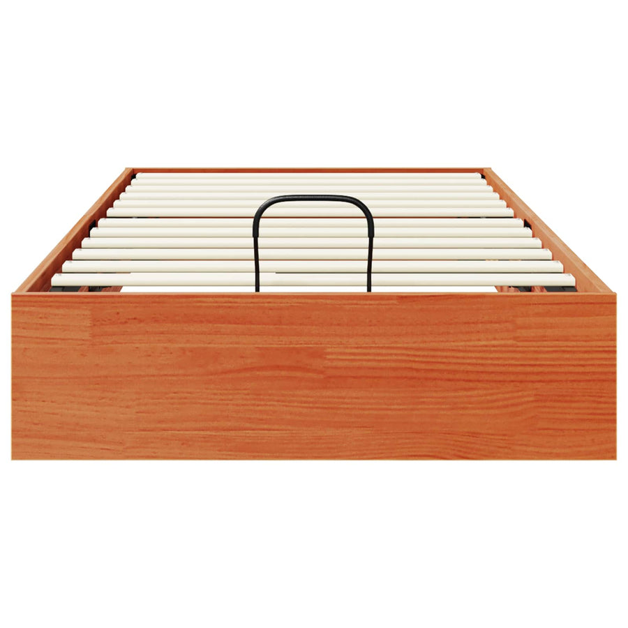 Ottoman Bedframe met Opslag Wasbruin 75 x 190 cm