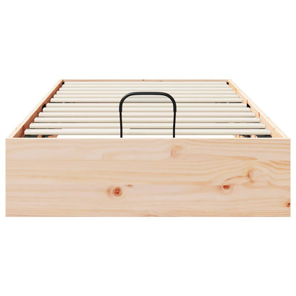 Ottoman Bedframe met Opslag Naturel 90 x 190 cm