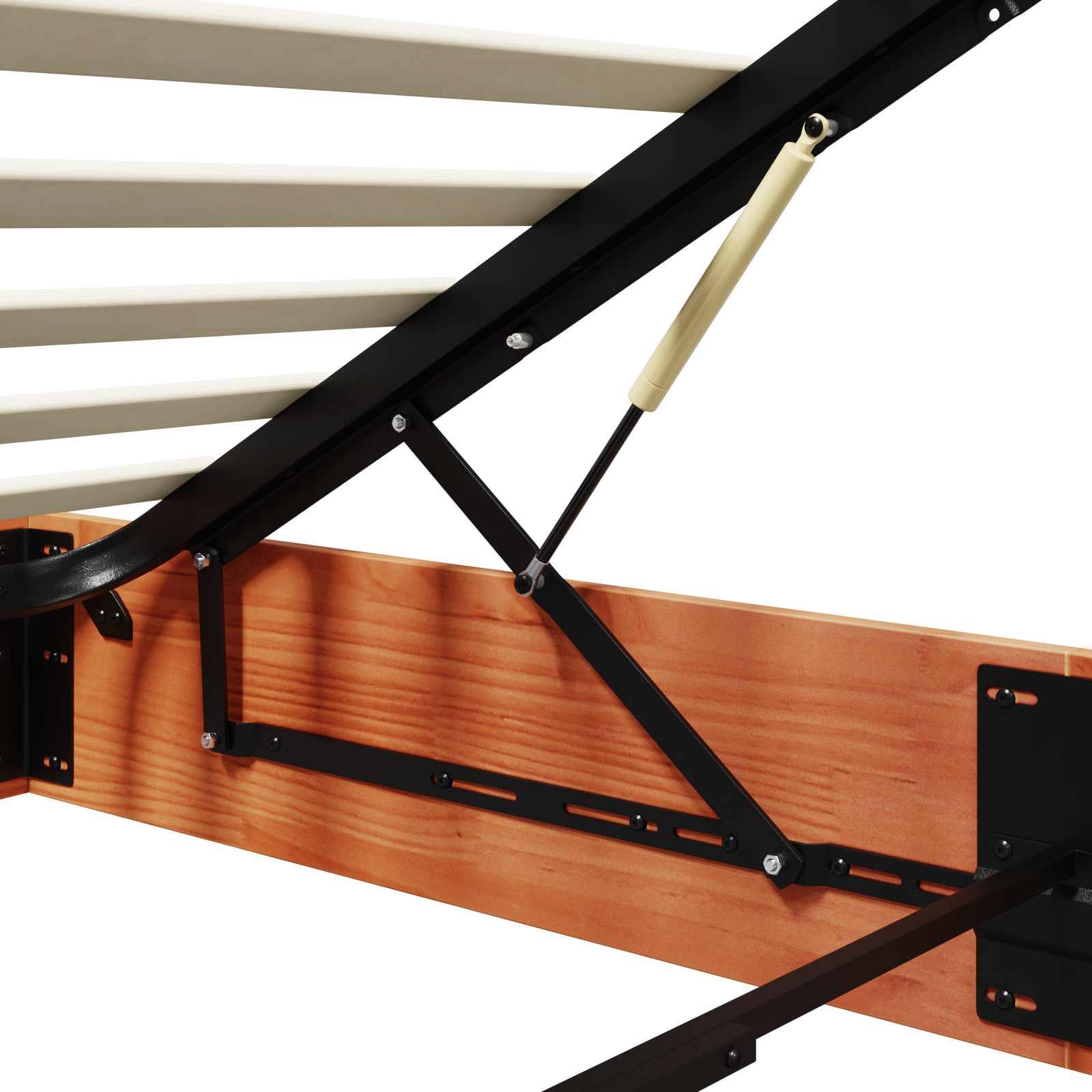 Ottoman Bedframe met Opslag Waskleur Bruin 90 x 190 cm