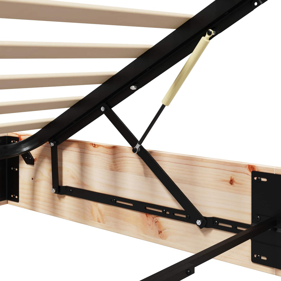 Ottoman Bedframe met Opslag Naturel 80 x 200 cm
