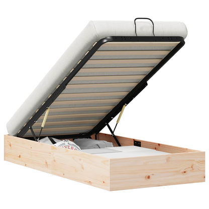 Ottoman Bedframe met Opslag Naturel 80 x 200 cm