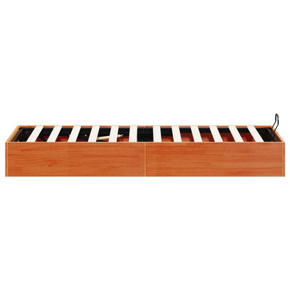 Ottoman Bedframe met Opslag Waskleur Bruin 80 x 200 cm