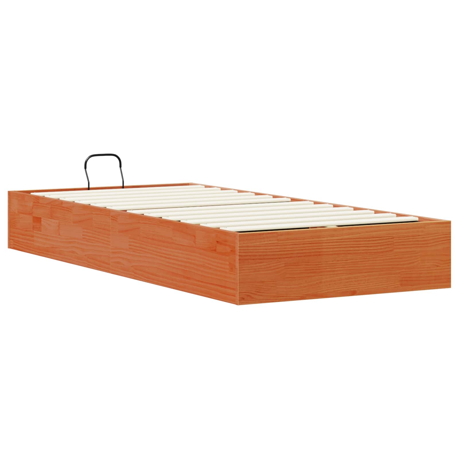 Ottoman Bedframe met Opslag Waskleur Bruin 90 x 200 cm