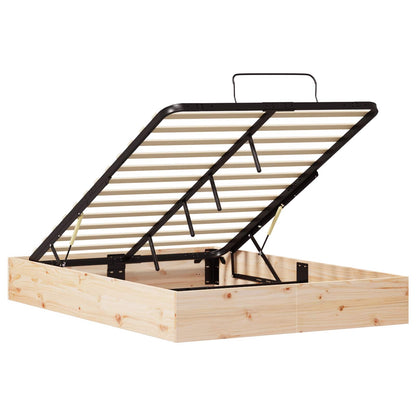 Ottoman Bedframe met Opslag Naturel 120 x 190 cm
