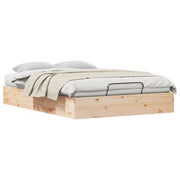 Ottoman Storage Bed Frame Natural 120 x 190 cm