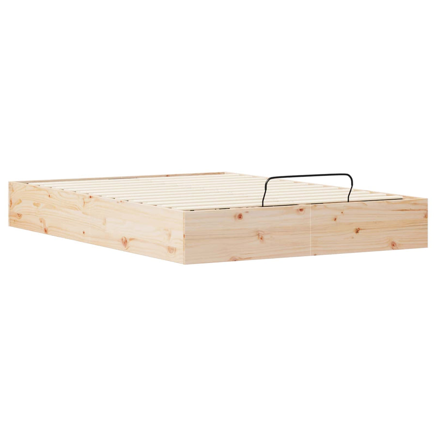 Ottoman Bedframe met Opslag Naturel 135 x 190 cm