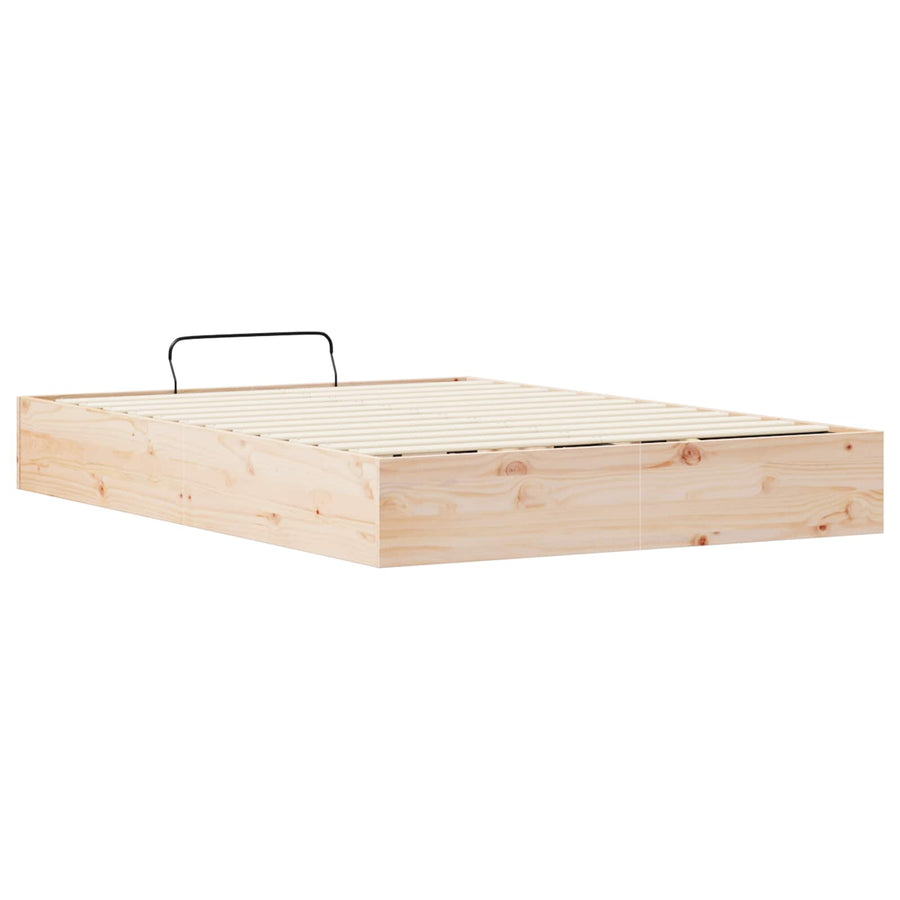 Ottoman Bedframe met Opslag Naturel 135 x 190 cm