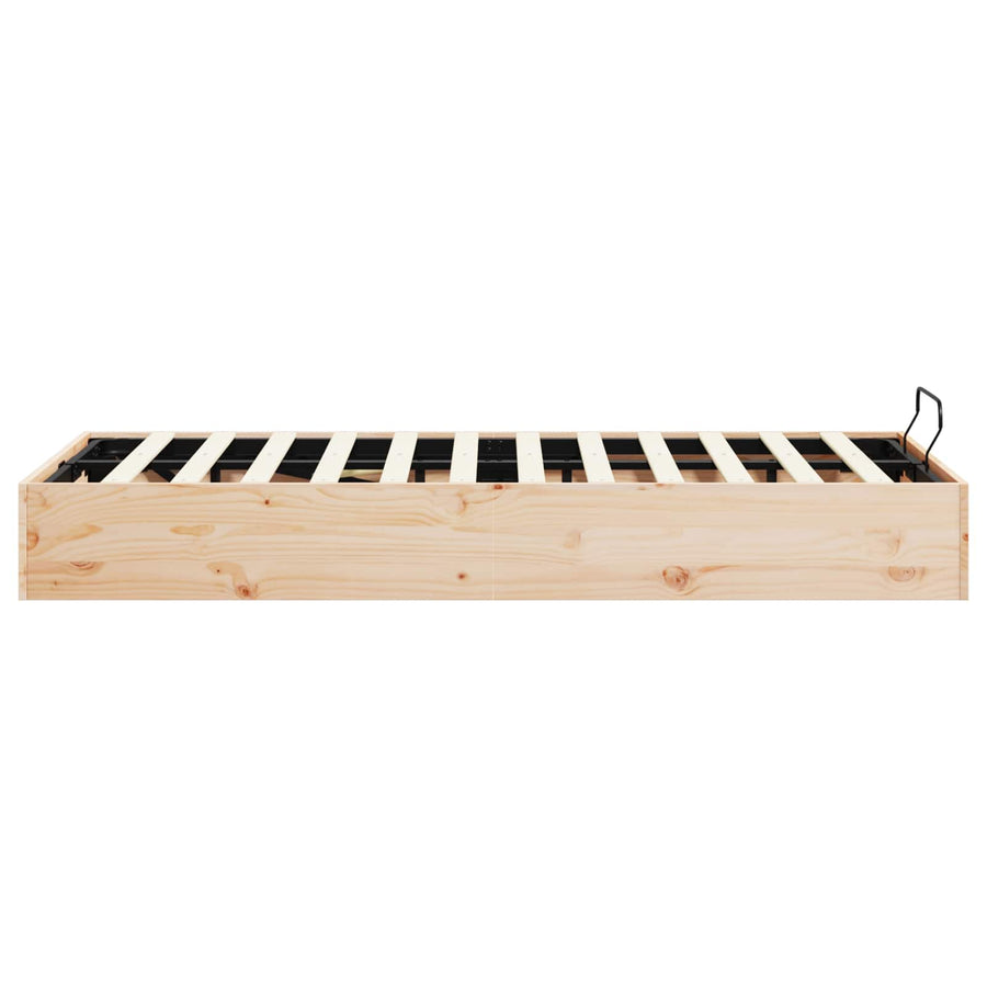 Ottoman Bedframe met Opslag Naturel 135 x 190 cm