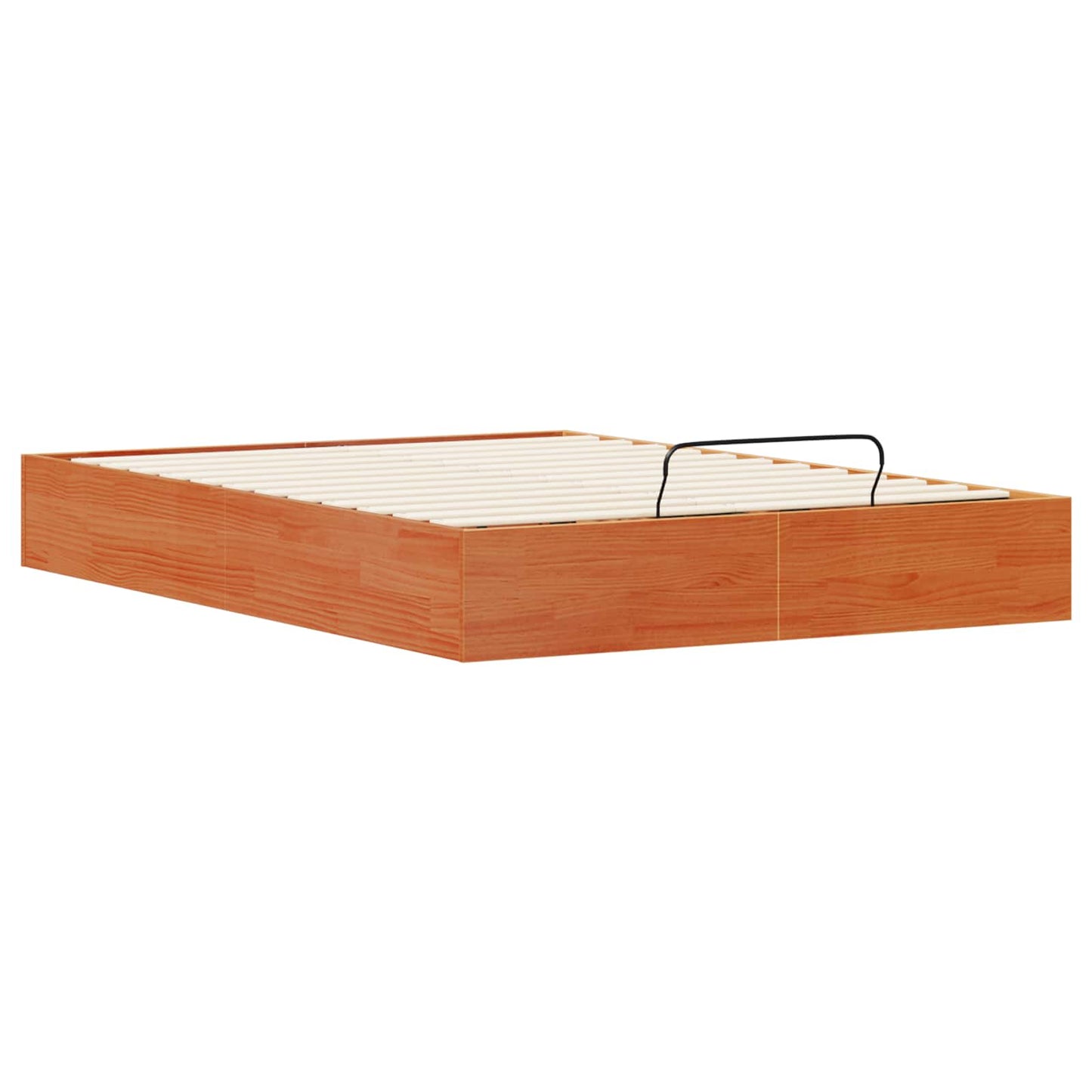Ottoman Bedframe met Opslag Waskleur Bruin 135 x 190 cm