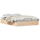 Bedframe 120x200 cm massief grenenhout naturel