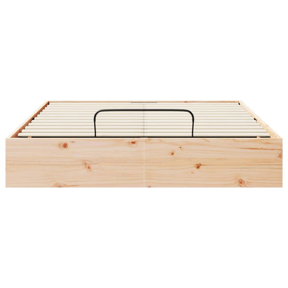 Ottoman Bedframe met Opslag Naturel 150 x 200 cm