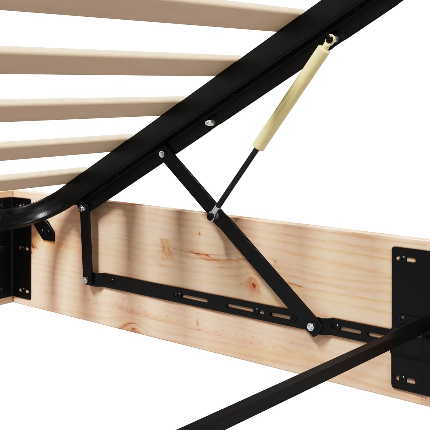 Ottoman Bedframe met Opslag Naturel 180 x 200 cm