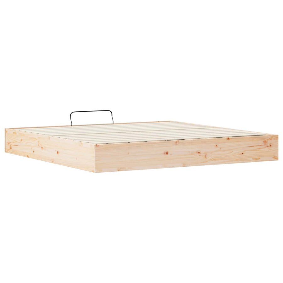 Ottoman Bedframe met Opslag Naturel 180 x 200 cm