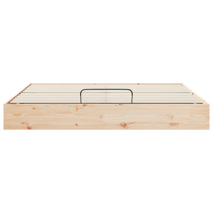 Ottoman Bedframe met Opslag Naturel 200 x 200 cm