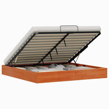 Ottoman Bedframe met Opslag Wasbruin 200 x 200 cm