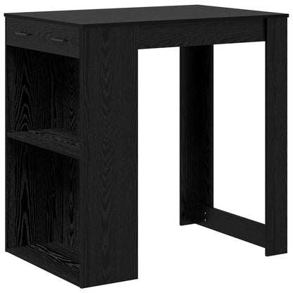 Bartafel met lade Zwart Eiken 102 x 70 x 103,5 cm Bewerkt hout