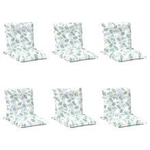 Lowback Stoelkussen Blad 6 pcs Wit 100 x 50 x 7 cm oxford