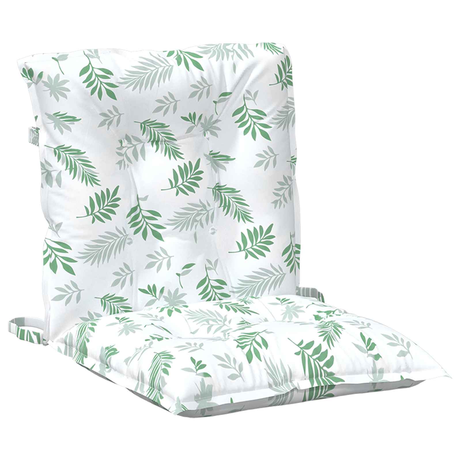 Lowback Stoelkussen Blad 6 pcs Wit 100 x 50 x 7 cm oxford