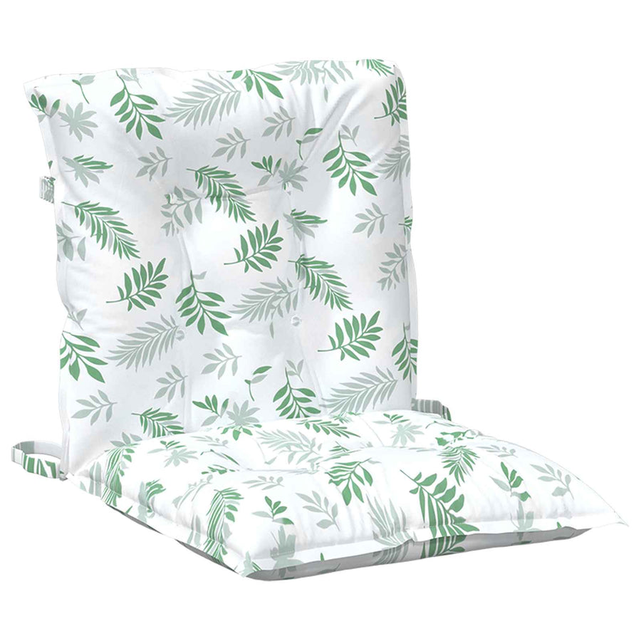 Lowback Stoelkussen Blad 6 pcs Wit 100 x 50 x 7 cm oxford
