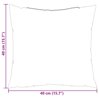 Buiten Kussen Geruit 4 pcs Grijs Ruit 40 x 40 cm Stof