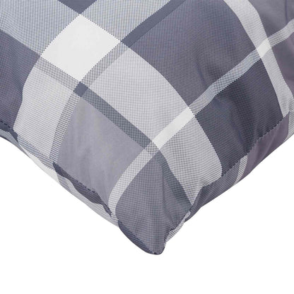 Buiten Kussen Geruit 4 pcs Grijs Ruit 50 x 50 cm Stof