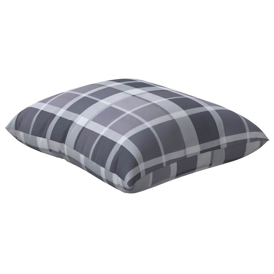 Buiten Kussen Geruit 4 pcs Grijs Ruit 60 x 60 cm Stof