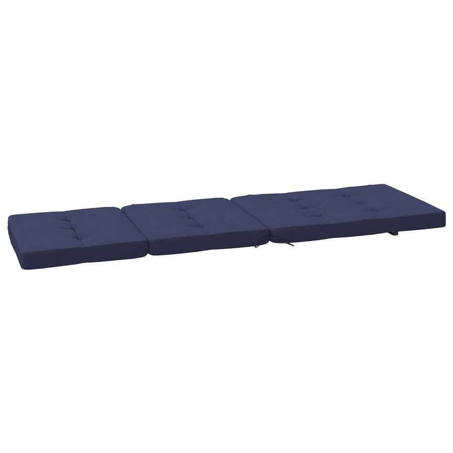 Buiten Kussen 2 pcs Marineblauw 180 x 55 x 7 cm Stof