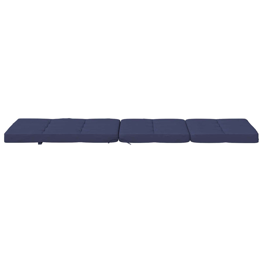 Buiten Kussen 2 pcs Marineblauw 180 x 55 x 7 cm Stof