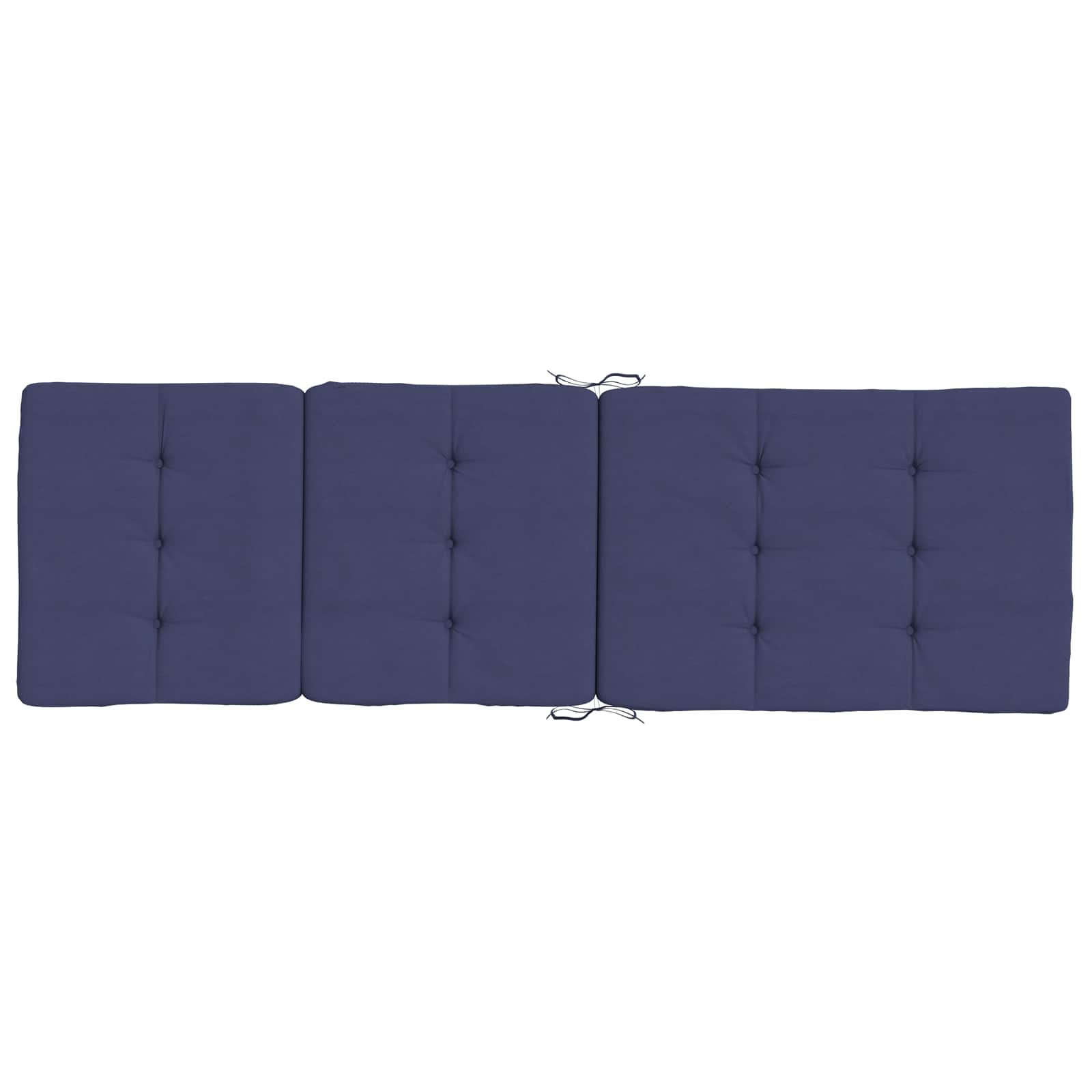 Buiten Kussen 2 pcs Marineblauw 180 x 55 x 7 cm Stof