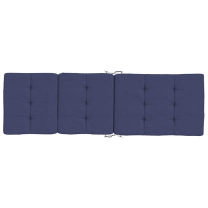 Buiten Kussen 2 pcs Marineblauw 180 x 55 x 7 cm Stof