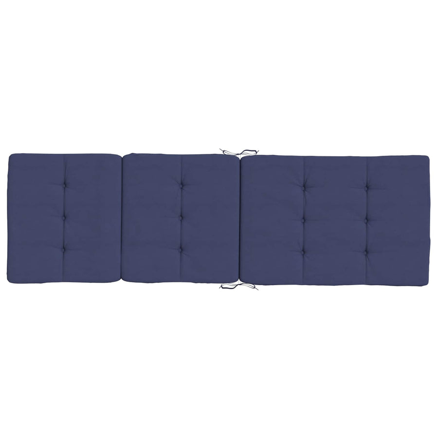 Buiten Kussen 2 pcs Marineblauw 180 x 55 x 7 cm Stof