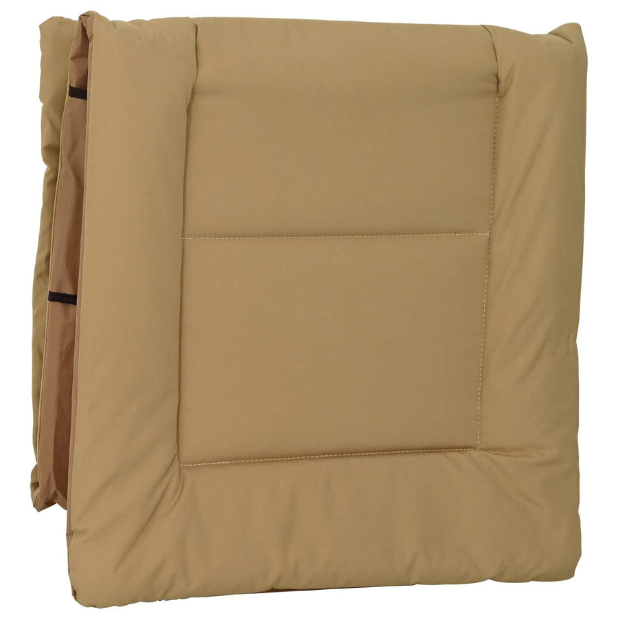 Opvouwbare zonnebed met kussen Beige