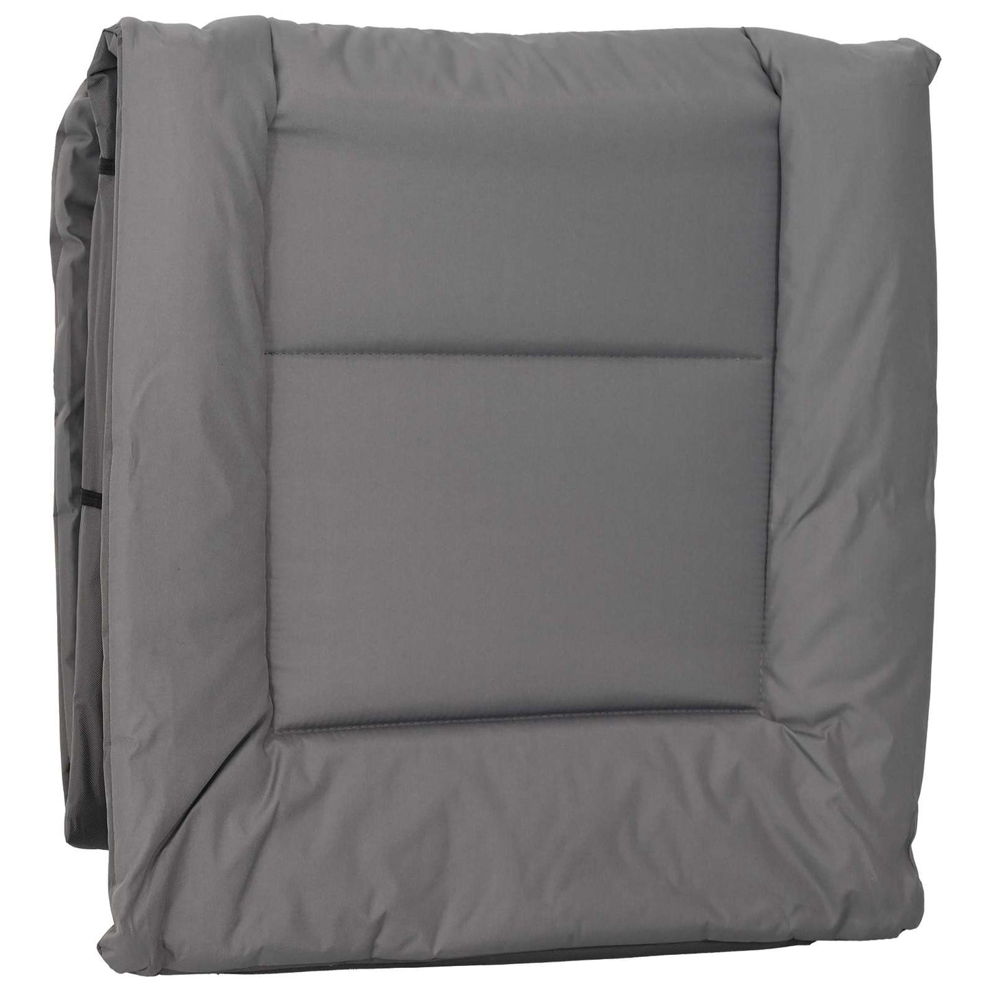 Opvouwbare zonnebed met kussen Antracietkleurig