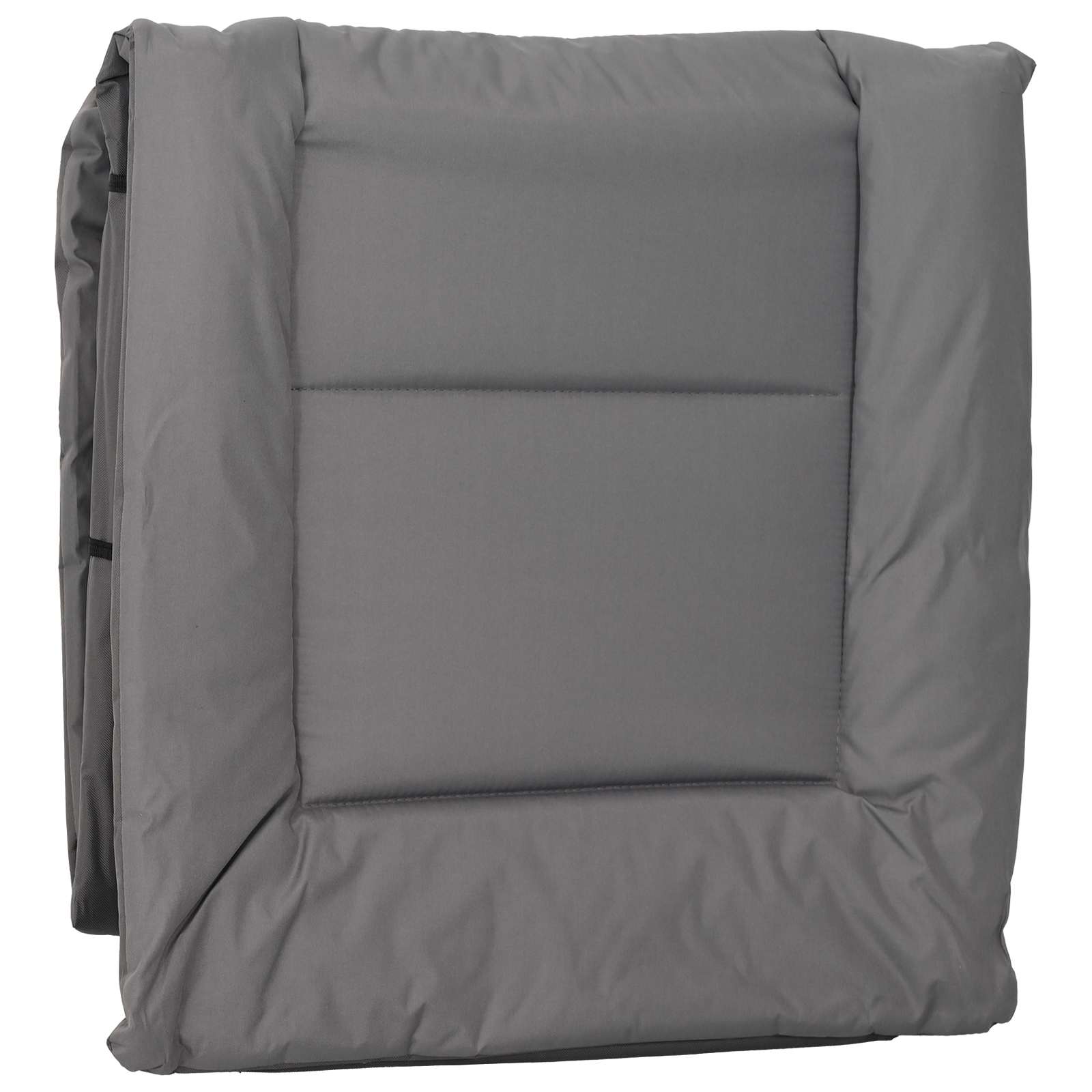 Opvouwbare zonnebed met kussen Antracietkleurig