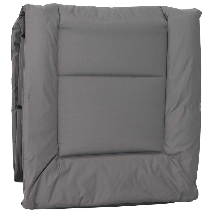 Opvouwbare zonnebed met kussen Antracietkleurig