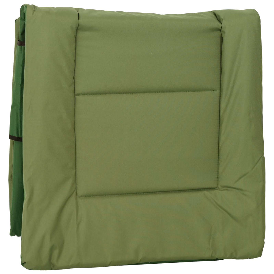 Opvouwbare zonnebed met kussen 2 pcs Donkergroen