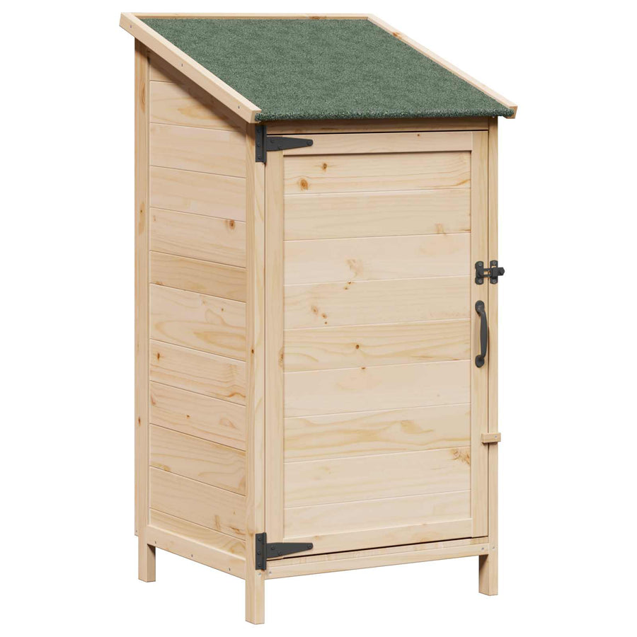 Tuinschuur Naturel 59 x 56 x 113,5 cm Bewerkt hout