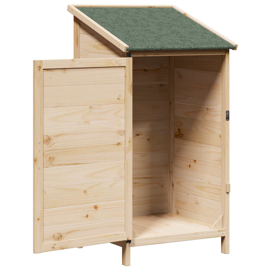 Tuinschuur Naturel 59 x 56 x 113,5 cm Bewerkt hout