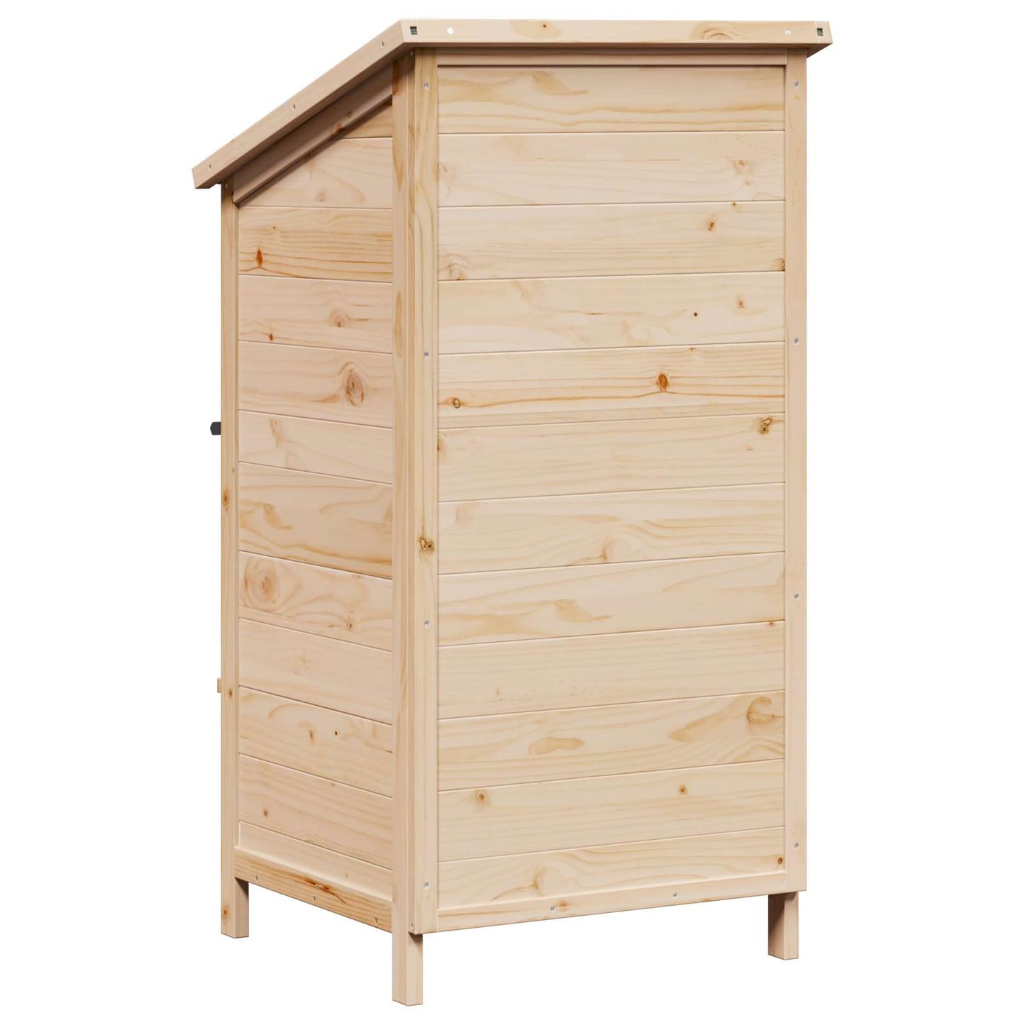 Tuinschuur Naturel 59 x 56 x 113,5 cm Bewerkt hout