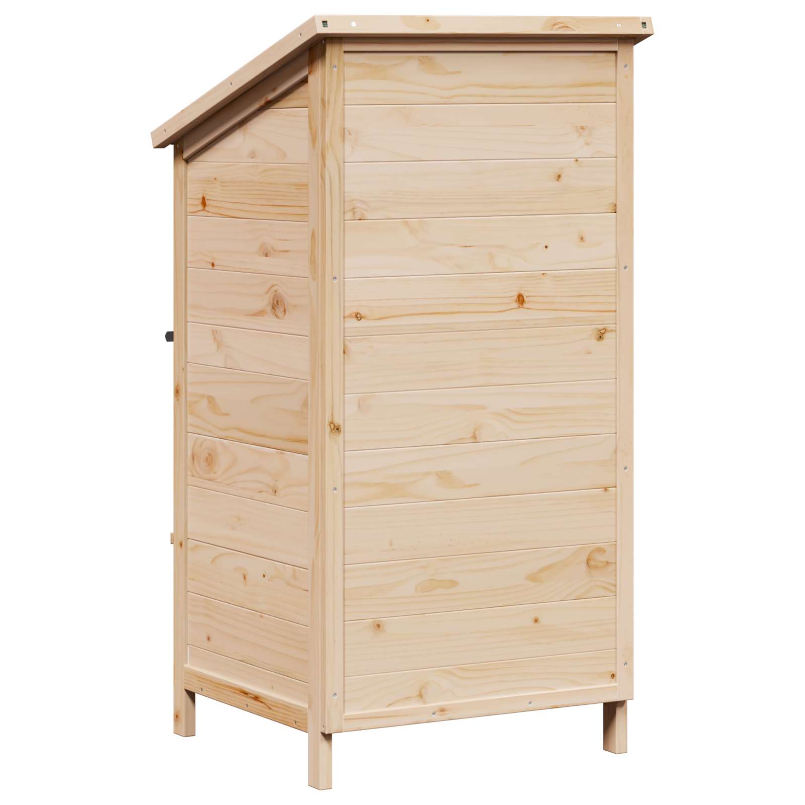 Tuinschuur Naturel 59 x 56 x 113,5 cm Bewerkt hout