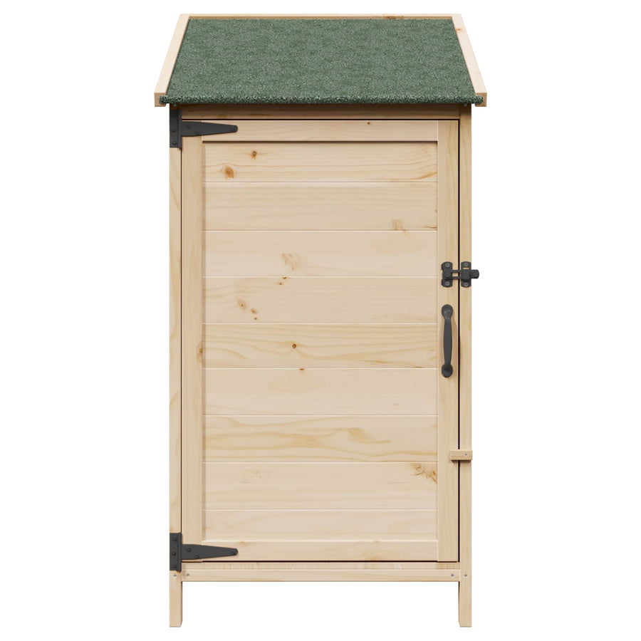Tuinschuur Naturel 59 x 56 x 113,5 cm Bewerkt hout