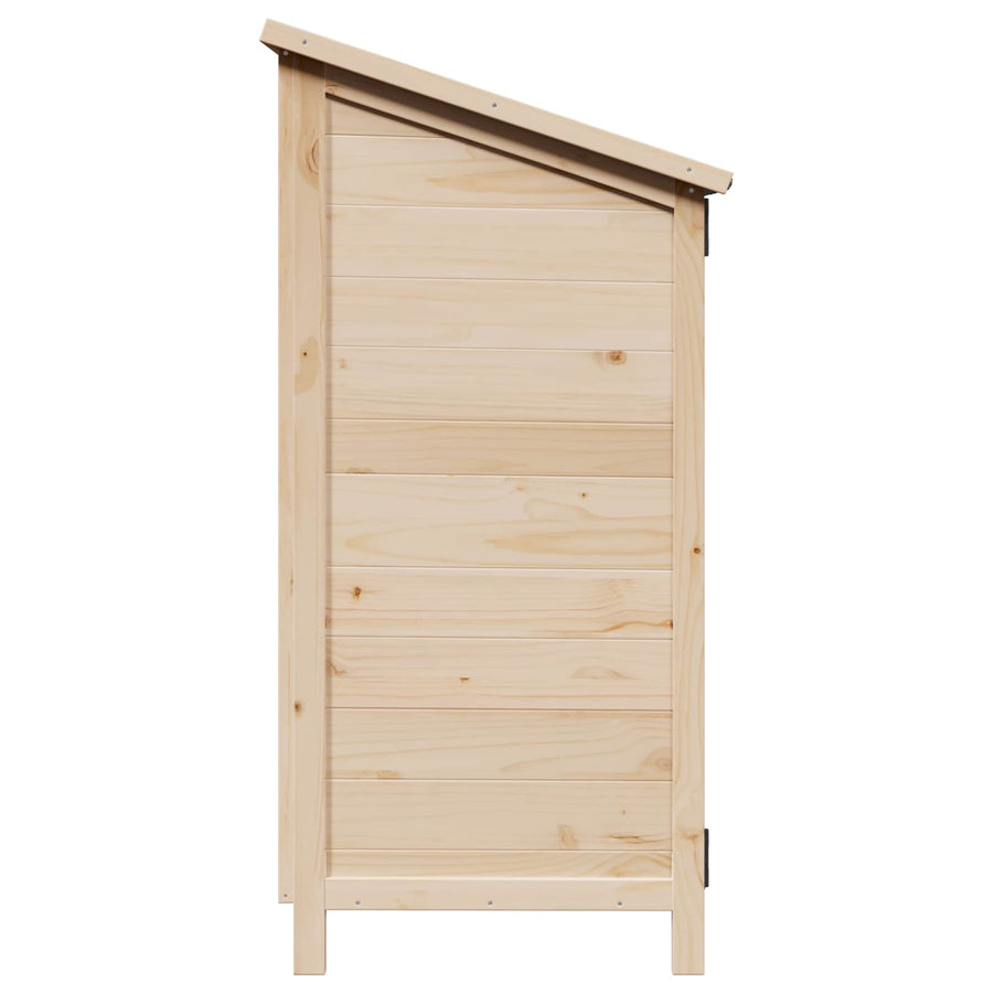 Tuinschuur Naturel 59 x 56 x 113,5 cm Bewerkt hout