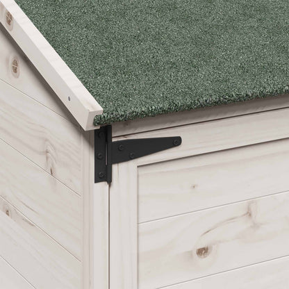 Tuinschuur Wit 59 x 56 x 113,5 cm Bewerkt hout