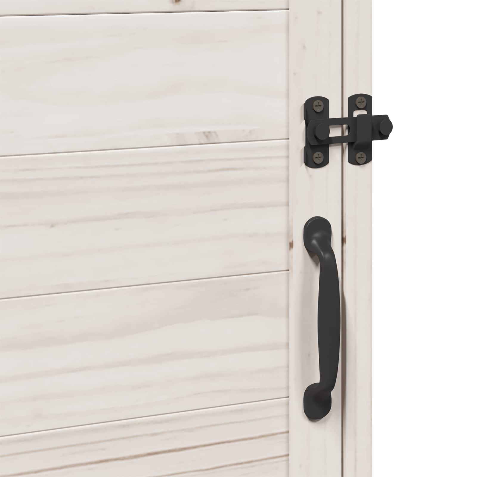 Tuinschuur Wit 59 x 56 x 113,5 cm Bewerkt hout