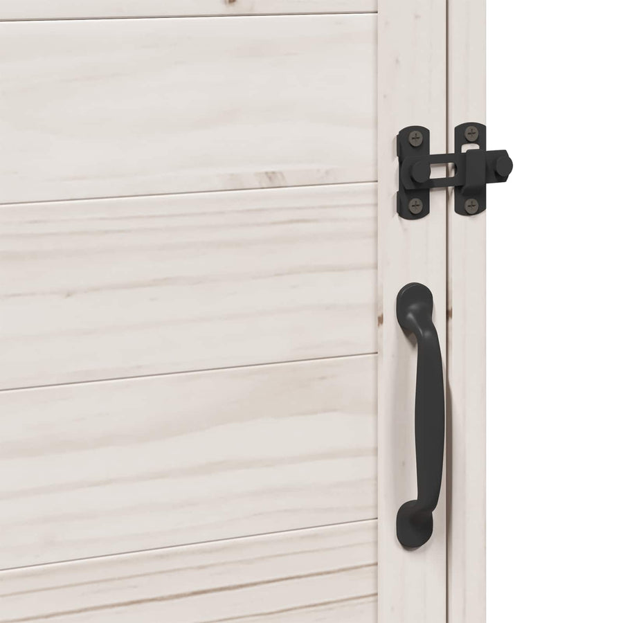 Tuinschuur Wit 59 x 56 x 113,5 cm Bewerkt hout