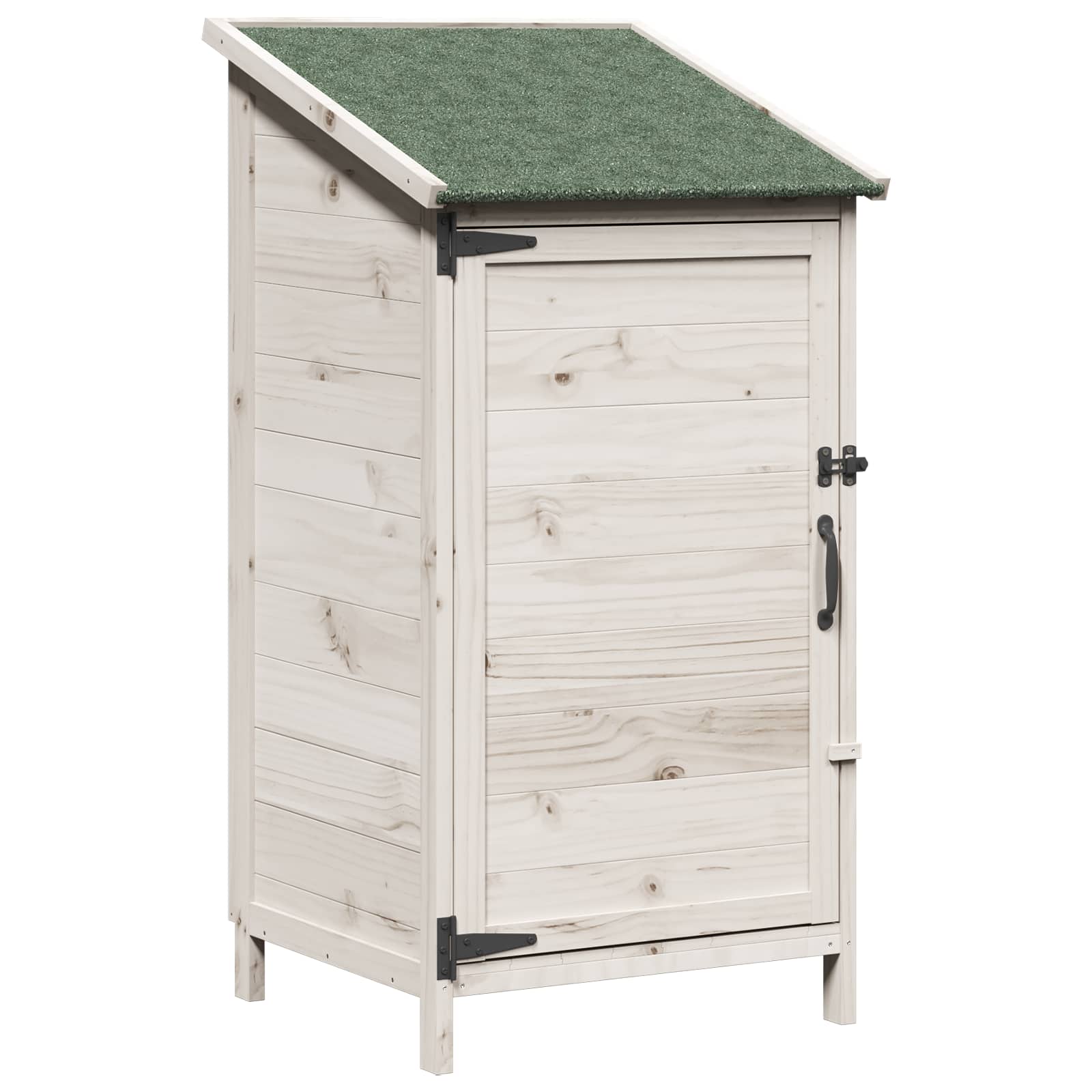 Tuinschuur Wit 59 x 56 x 113,5 cm Bewerkt hout