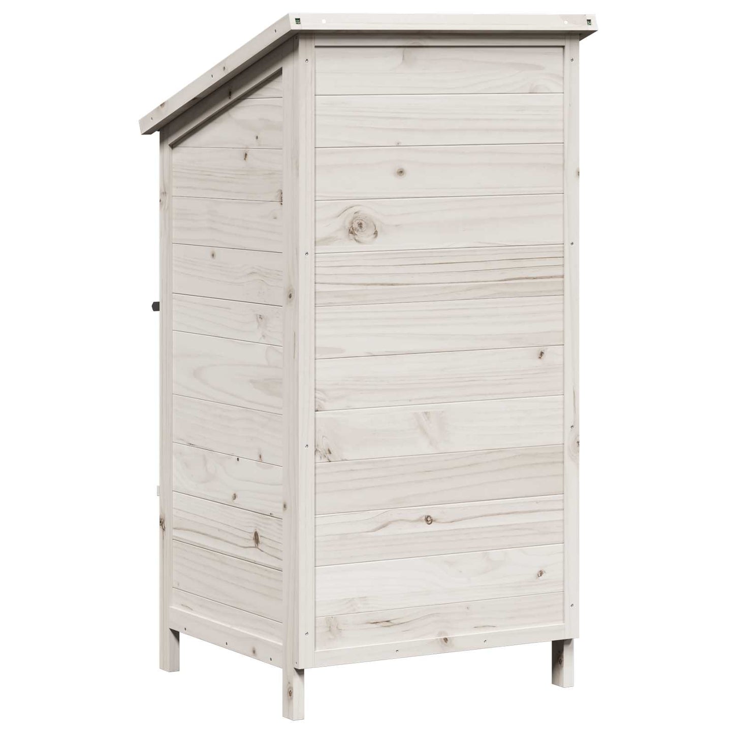Tuinschuur Wit 59 x 56 x 113,5 cm Bewerkt hout