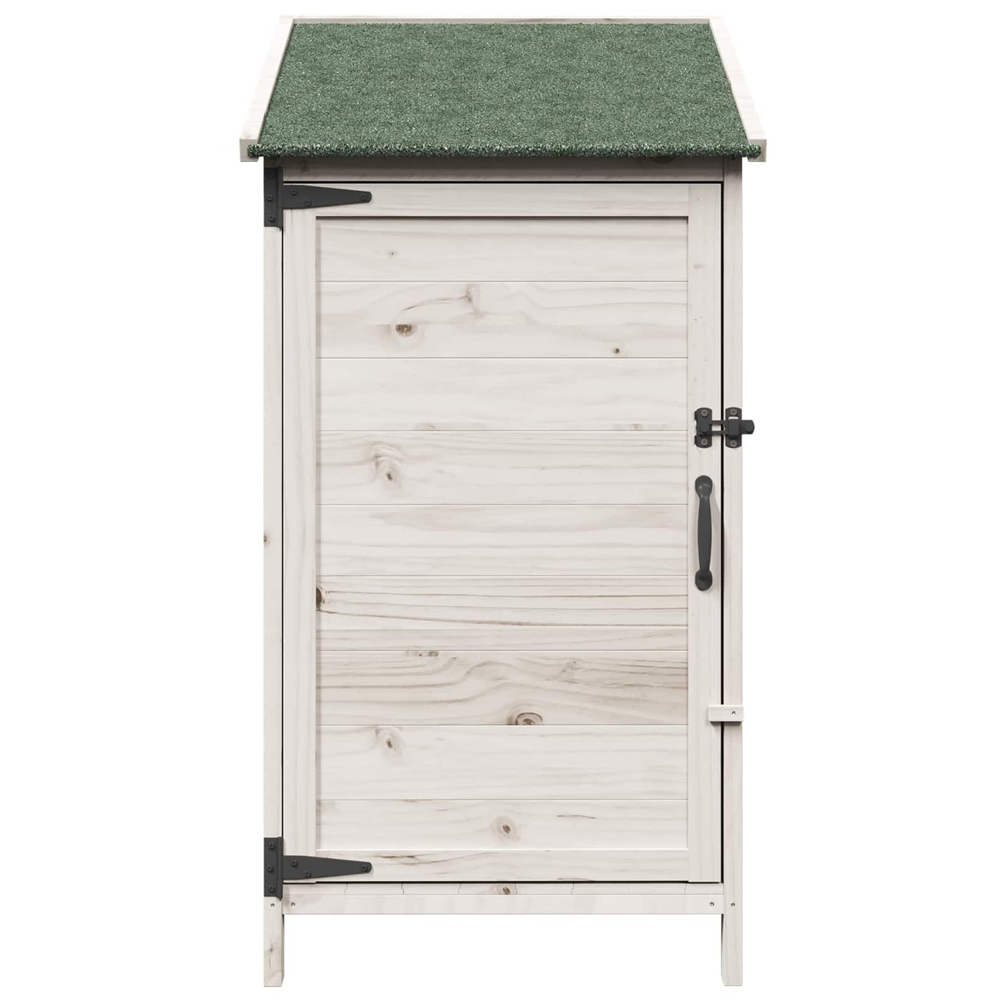 Tuinschuur Wit 59 x 56 x 113,5 cm Bewerkt hout