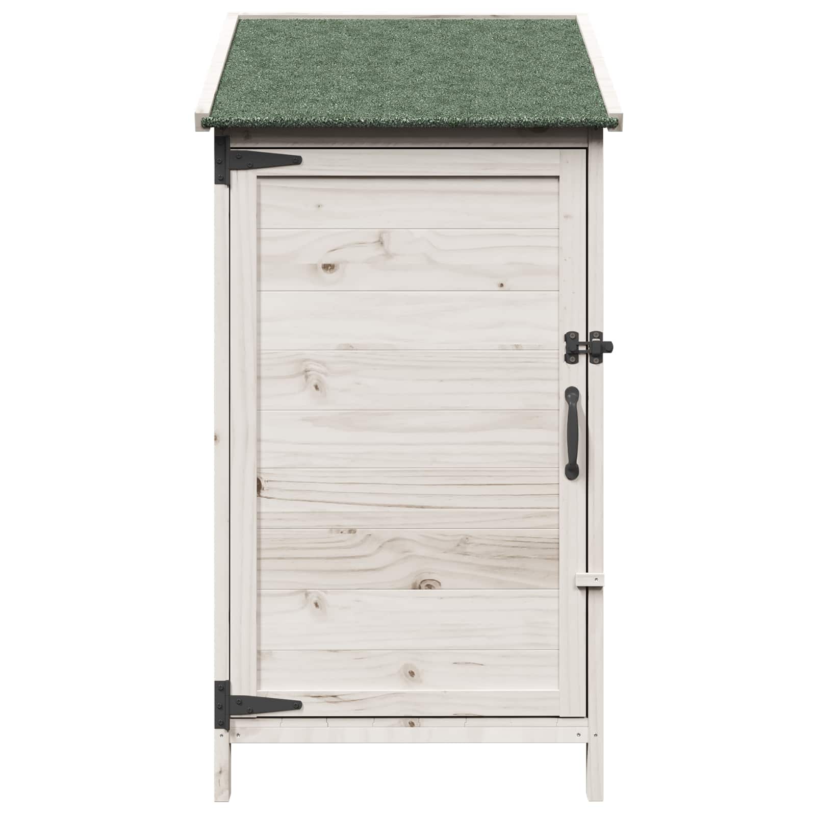 Tuinschuur Wit 59 x 56 x 113,5 cm Bewerkt hout